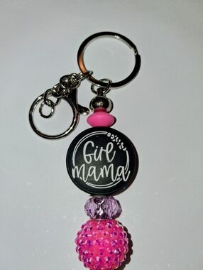 🩷 Handmade Girl Mama Bag Clip / Keychain